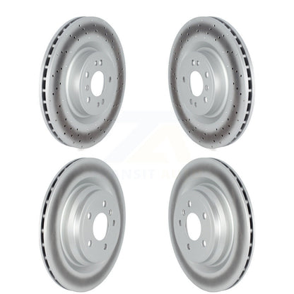 Coat Brake Rotors Front Rear Kit For 16-18 Mercedes-Benz GLE400 With AMG Package