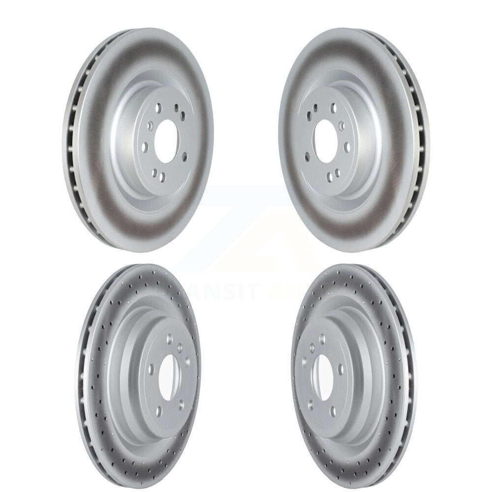 Coat Brake Rotors Front Rear Kit For 16-18 Mercedes-Benz GLE400 With AMG Package