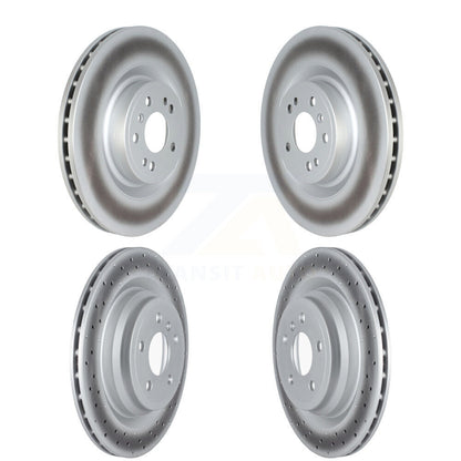 Coat Brake Rotors Front Rear Kit For 16-18 Mercedes-Benz GLE400 With AMG Package