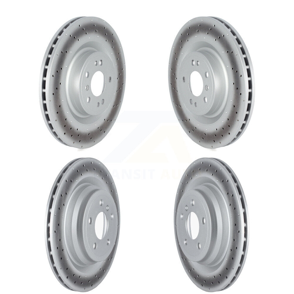 Coat Brake Rotors Front Rear Kit For 16-18 Mercedes-Benz GLE400 With AMG Package