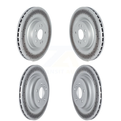 Coat Brake Rotors Front Rear Kit For 16-18 Mercedes-Benz GLE400 With AMG Package