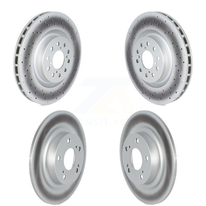 Coated Disc Brake Rotors Front Rear Kit For 2017-2020 Honda Civic Type R