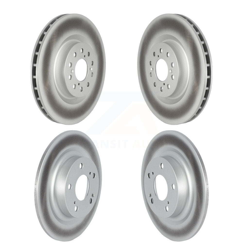 Coated Disc Brake Rotors Front Rear Kit For 2017-2020 Honda Civic Type R
