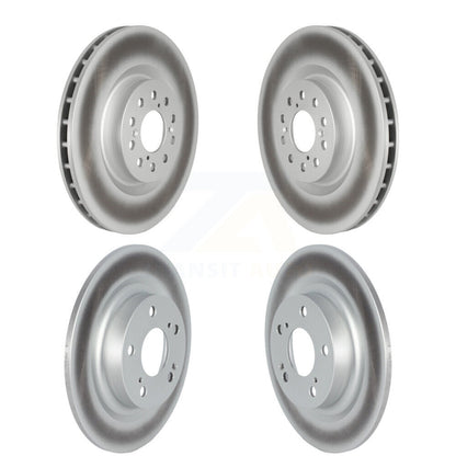 Coated Disc Brake Rotors Front Rear Kit For 2017-2020 Honda Civic Type R