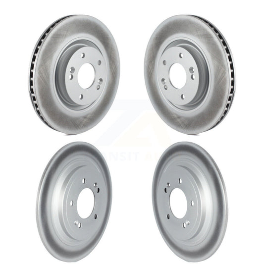 Coated Disc Brake Rotors Front Rear Kit For Kia Sportage Hyundai Nexo