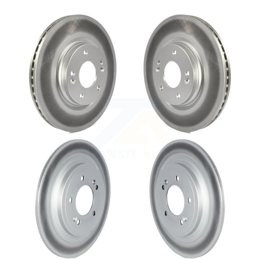 Coated Disc Brake Rotors Front Rear Kit For Kia Sportage Hyundai Tucson