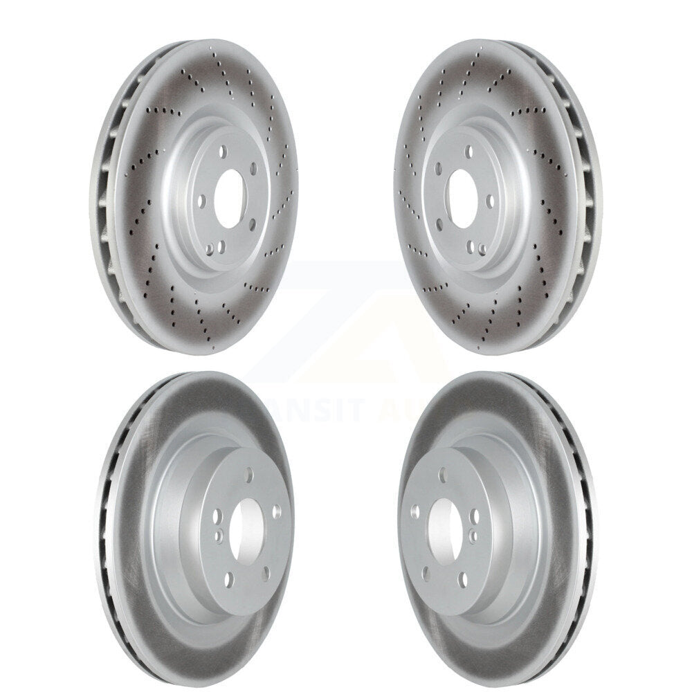 Coated Disc Brake Rotors Front Rear Kit For 2012-2018 Mercedes-Benz CLS550