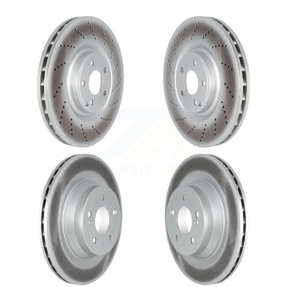 Coated Disc Brake Rotors Front Rear Kit For 2012-2018 Mercedes-Benz CLS550