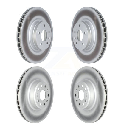 Coated Disc Brake Rotors Front Rear Kit For Tesla S X