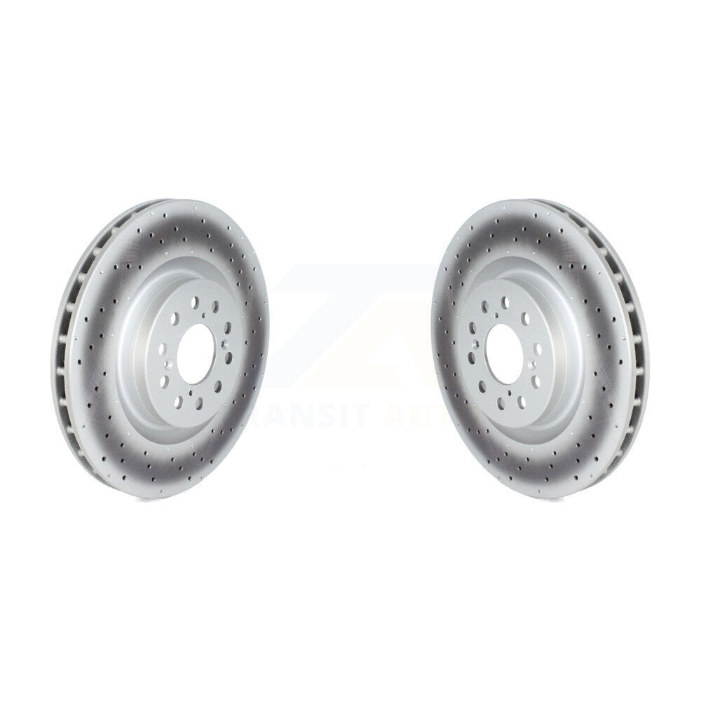 Coated Disc Brake Rotors Front Pair For 2017-2020 Honda Civic Type R