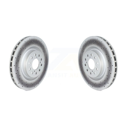 Coated Disc Brake Rotors Front Pair For 2017-2020 Honda Civic Type R