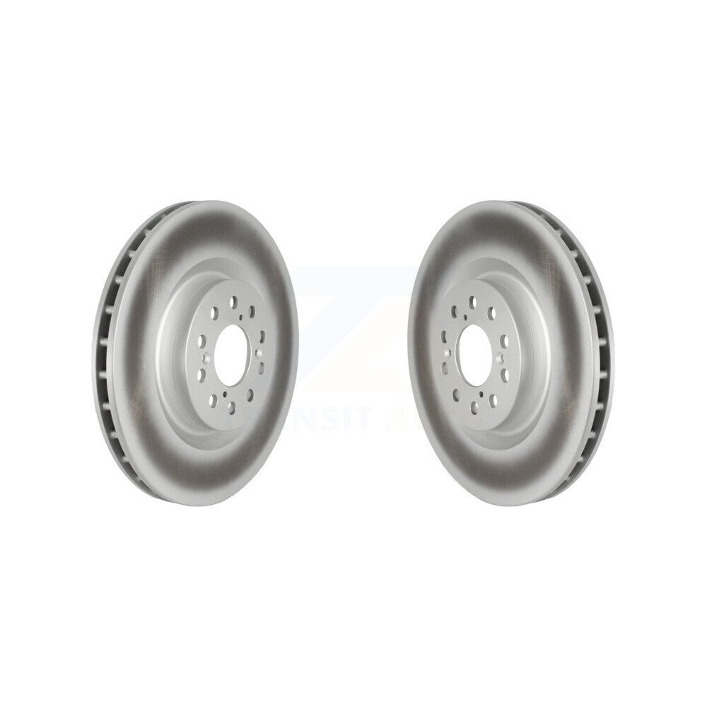 Coated Disc Brake Rotors Front Pair For 2017-2020 Honda Civic Type R