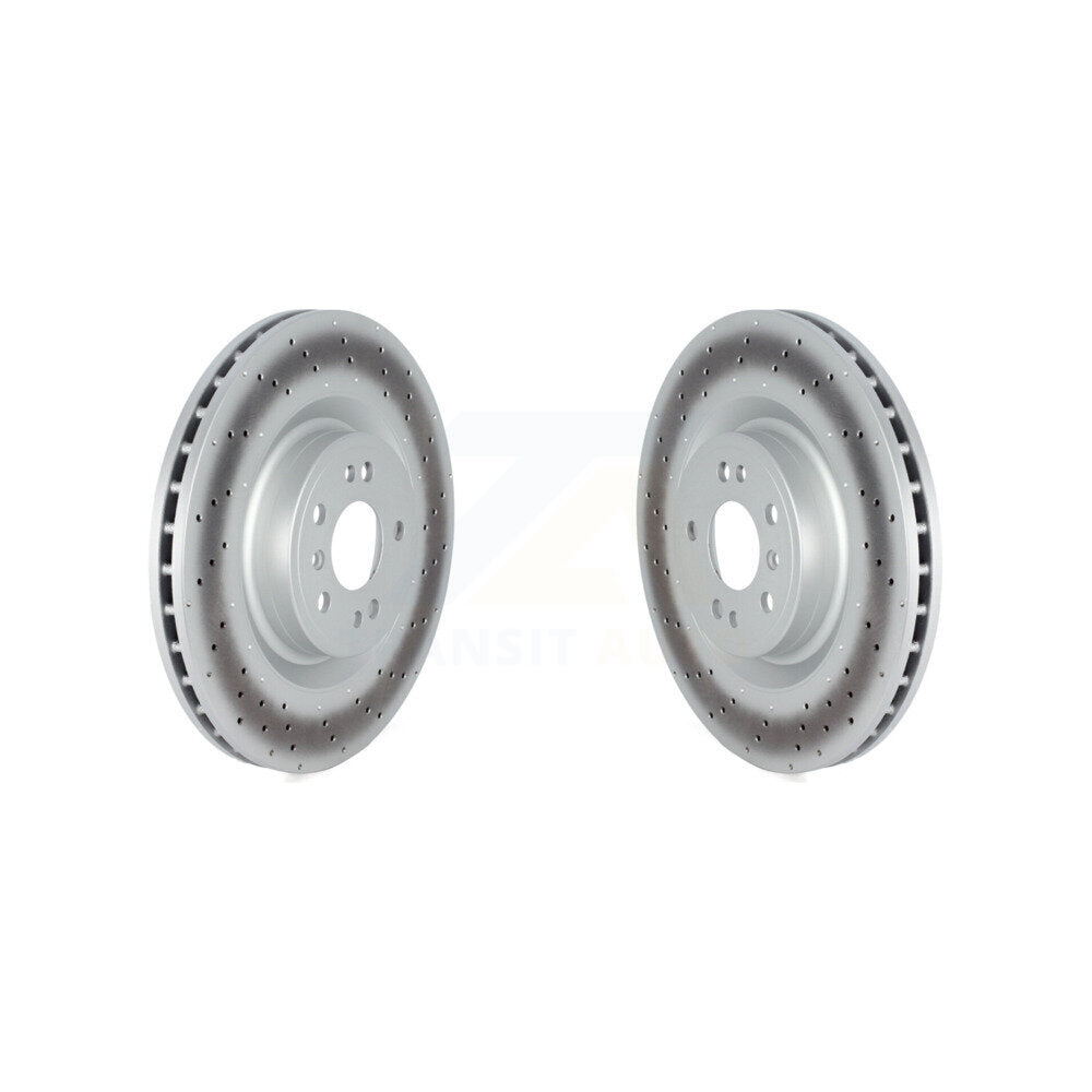 Coated Brake Rotors Front Pair For Mercedes-Benz ML350 GLE400 GLE350 ML400 ML250