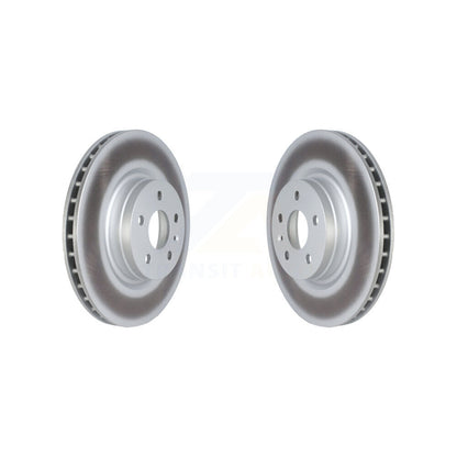 Coated Disc Brake Rotors Front Pair For Tesla S X