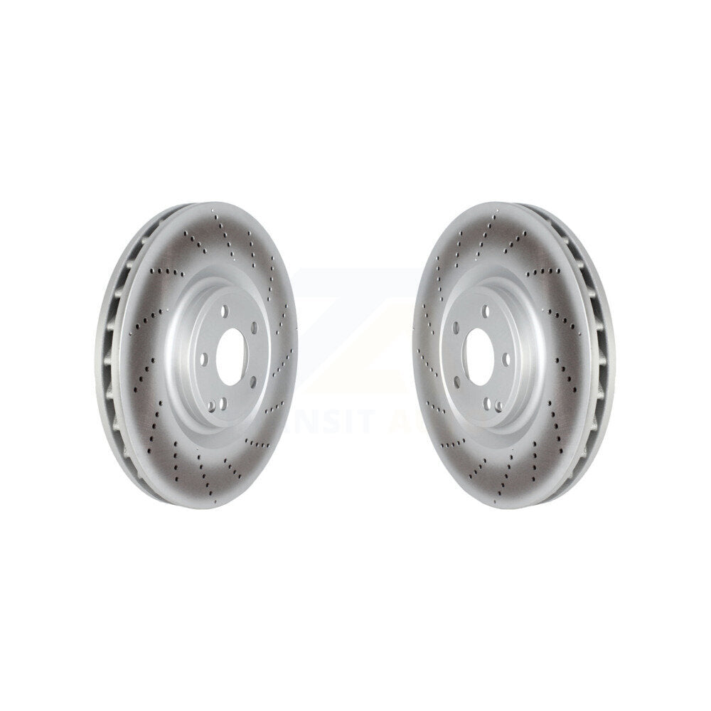 Coated Disc Brake Rotors Front Pair For 2012-2018 Mercedes-Benz CLS550