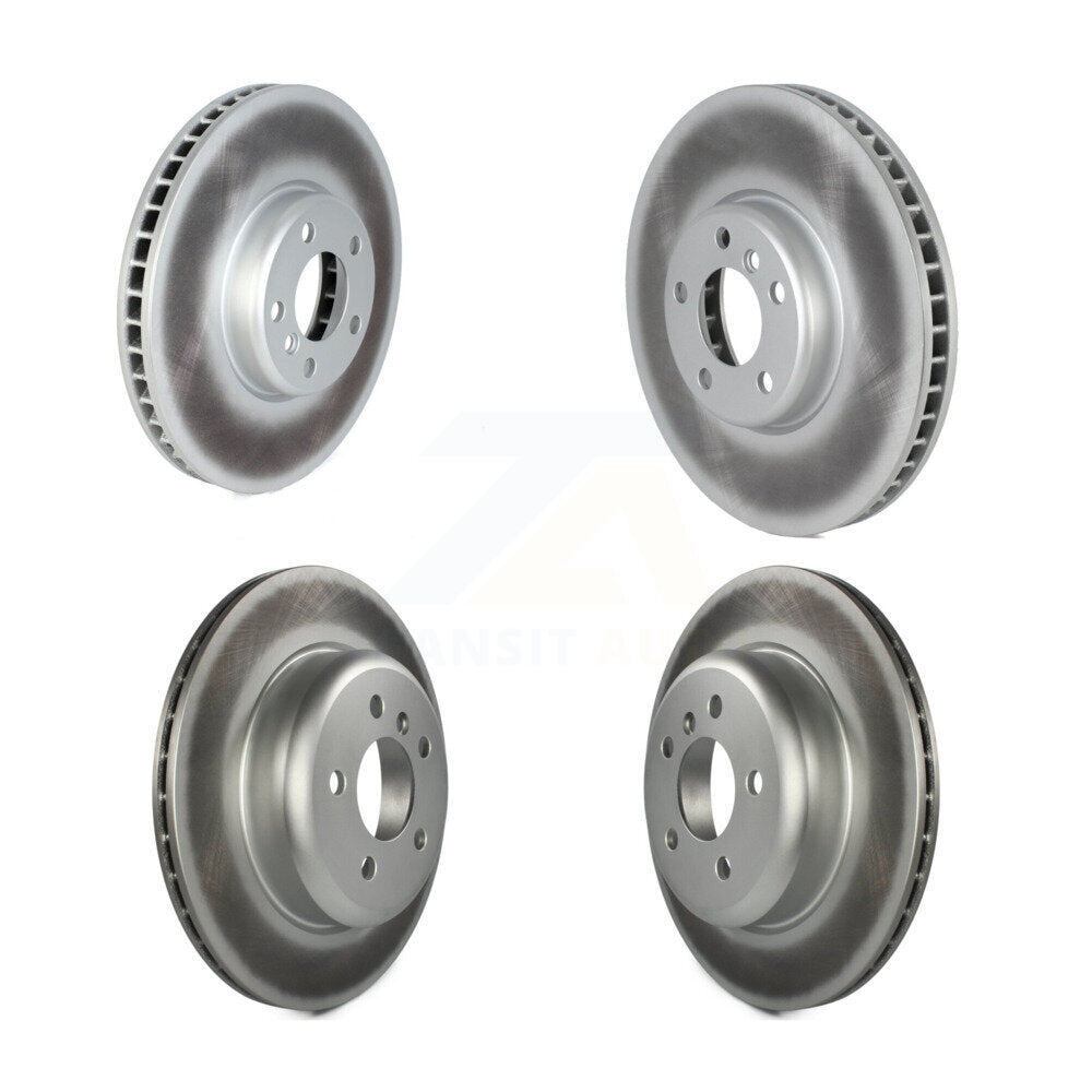 Coated Disc Brake Rotors And Hub Assembly Front Rear Kit For BMW 535i 528i