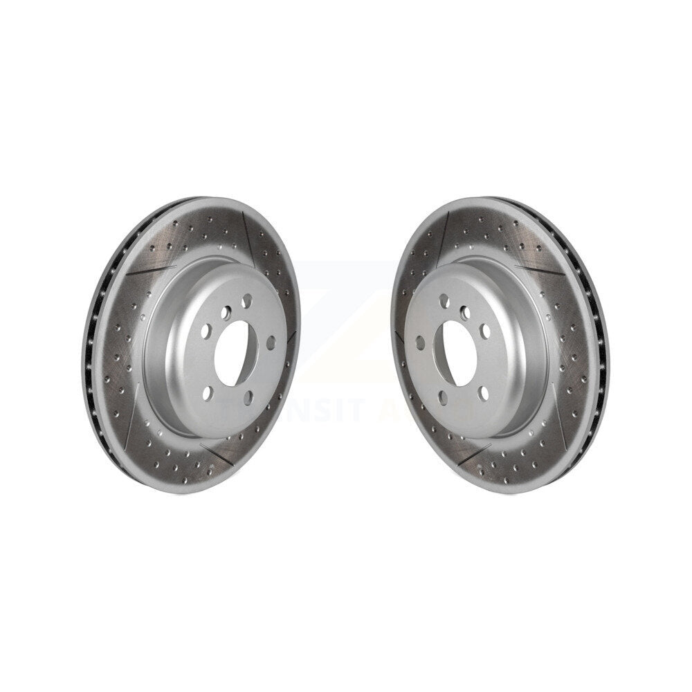 Coat Brake Rotors Rear Pair For BMW 328i xDrive 330i 335i 428i 340i 435i 430i GT