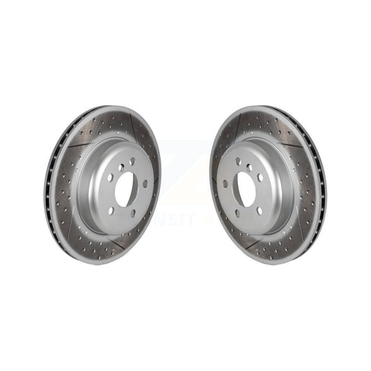 Coat Brake Rotors Rear Pair For BMW 328i xDrive 330i 335i 428i 340i 435i 430i GT
