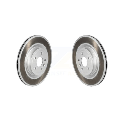 Coated Brake Rotors Rear Pair For Jaguar F-Pace Land Rover Range Velar Discovery