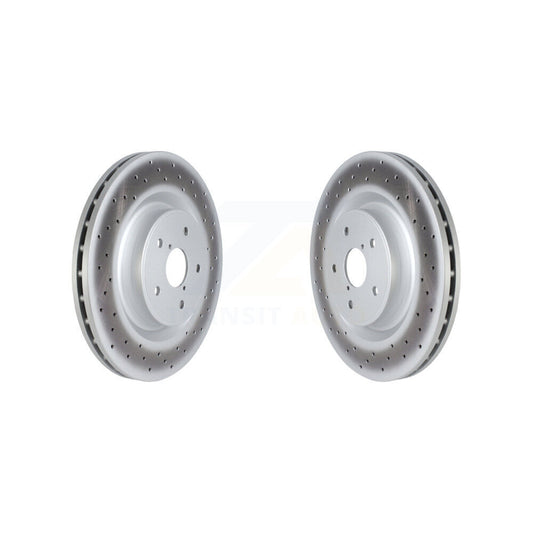Coated Disc Brake Rotors Front Pair For 2018-2020 Subaru WRX STI