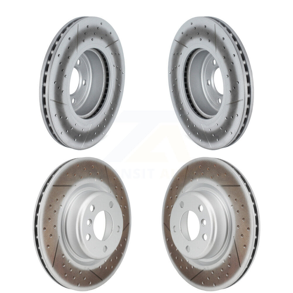 Coated Disc Brake Rotors Front Rear Kit For 2018-2020 BMW M240i xDrive