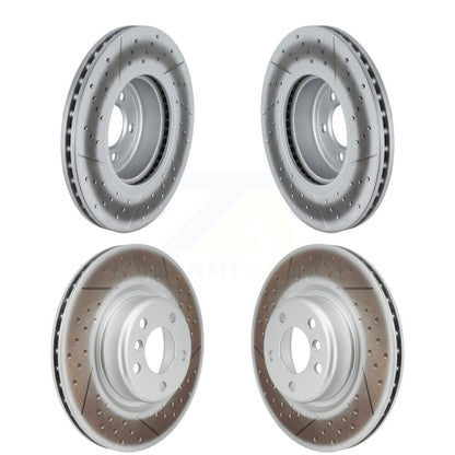 Coated Disc Brake Rotors Front Rear Kit For 2018-2020 BMW M240i xDrive