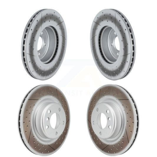 Coated Disc Brake Rotors Front Rear Kit For 2018-2020 BMW M240i xDrive