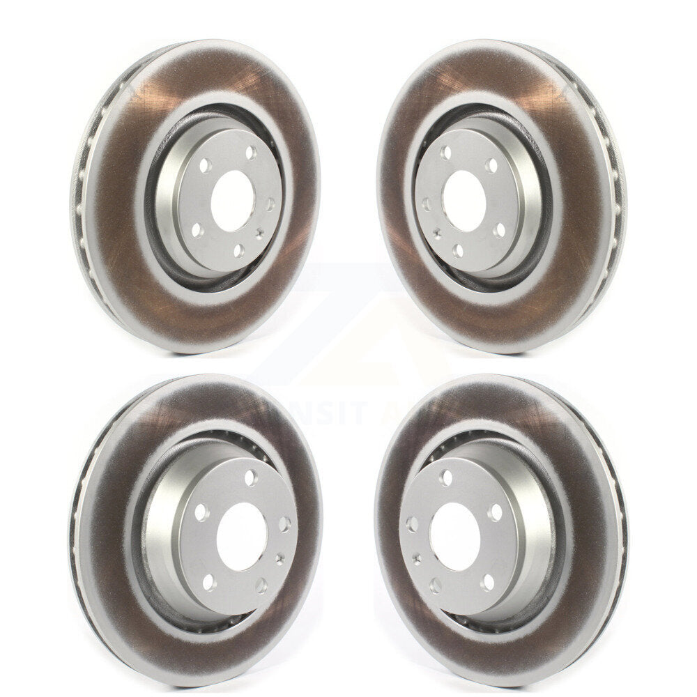 Coated Disc Brake Rotors Front Rear Kit For 2009-2015 Audi TTS Quattro