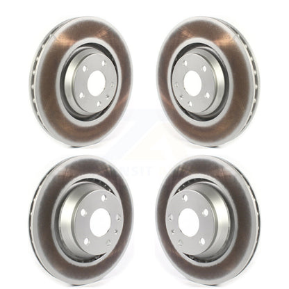 Coated Disc Brake Rotors Front Rear Kit For 2009-2015 Audi TTS Quattro