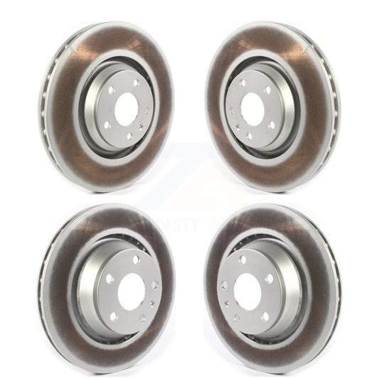 Coated Disc Brake Rotors Front Rear Kit For 2009-2015 Audi TTS Quattro