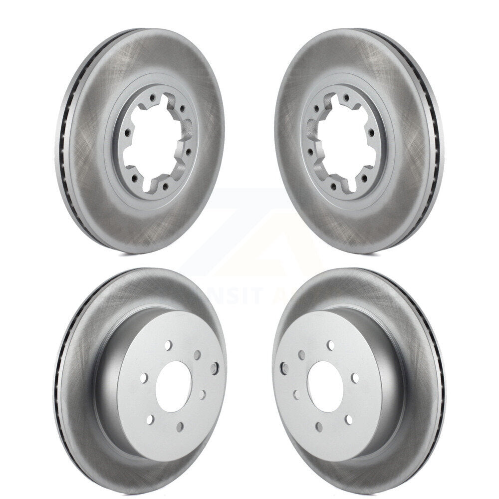 Coated Disc Brake Rotors Front Rear Kit For 2004 Nissan Pathfinder From 08 04