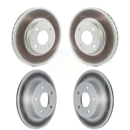 Coated Disc Brake Rotors Front Rear Kit For 2021-2025 Nissan Kicks S