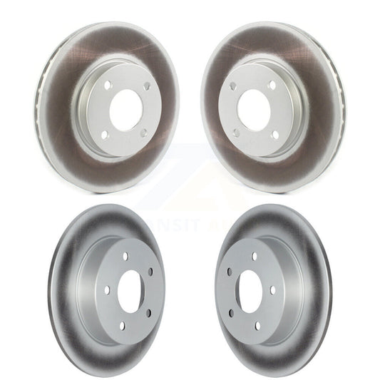 Coated Disc Brake Rotors Front Rear Kit For 2021-2025 Nissan Kicks S
