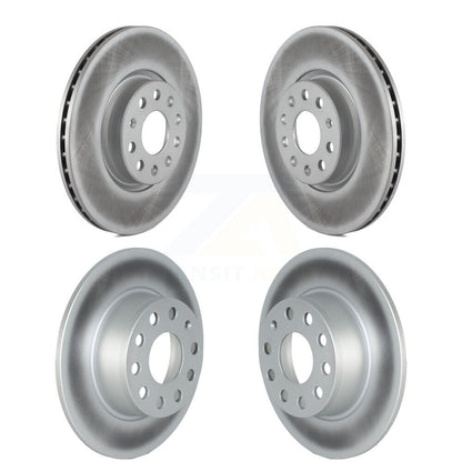 Coated Disc Brake Rotors Front Rear Kit For 2022-2023 Volkswagen Taos FWD