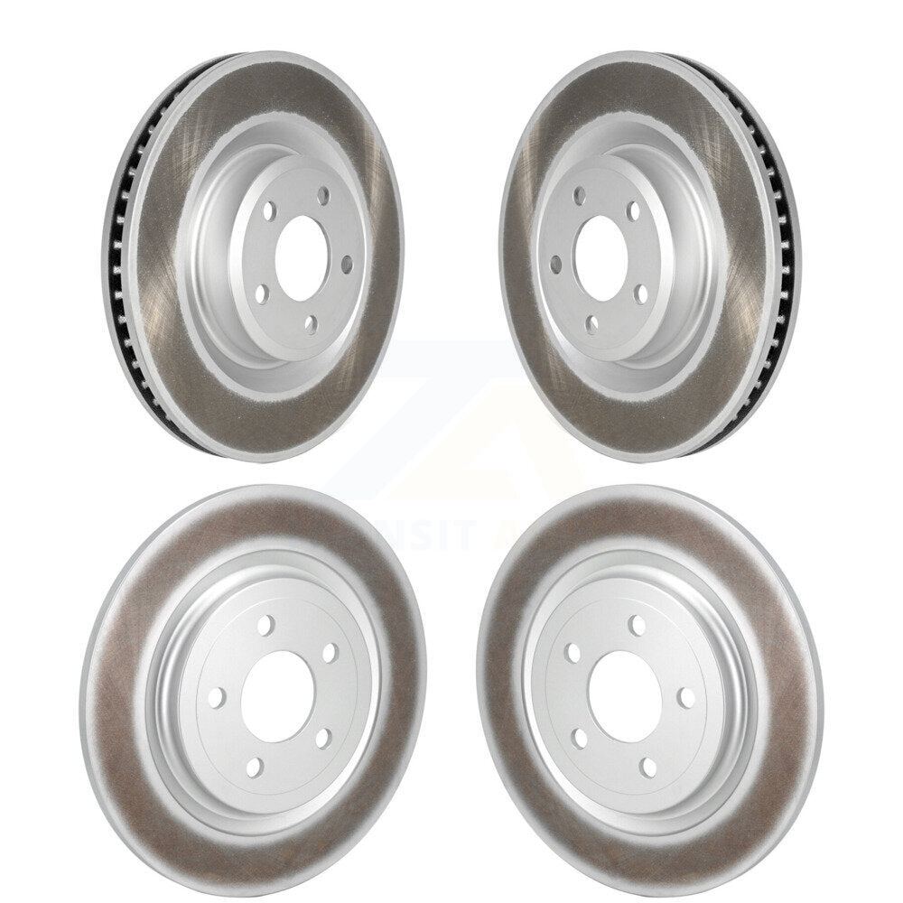 Coated Disc Brake Rotors Front Rear Kit For Ford Explorer