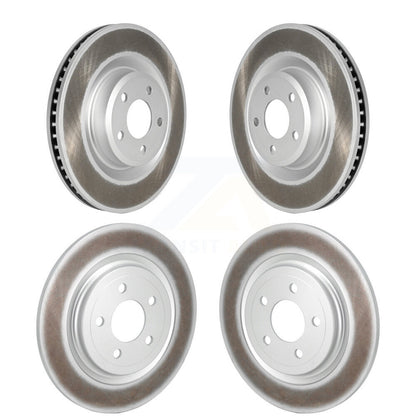 Coated Disc Brake Rotors Front Rear Kit For Ford Explorer