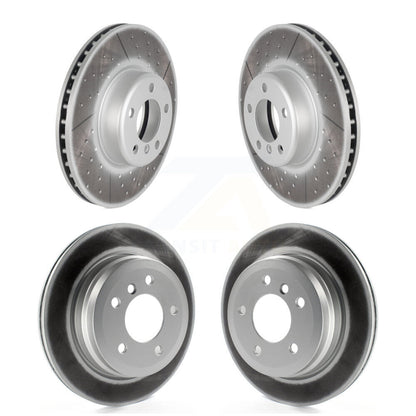 Coat Brake Rotors Front Rear Kit For 13 BMW 328i With 340mm Diameter Rotor