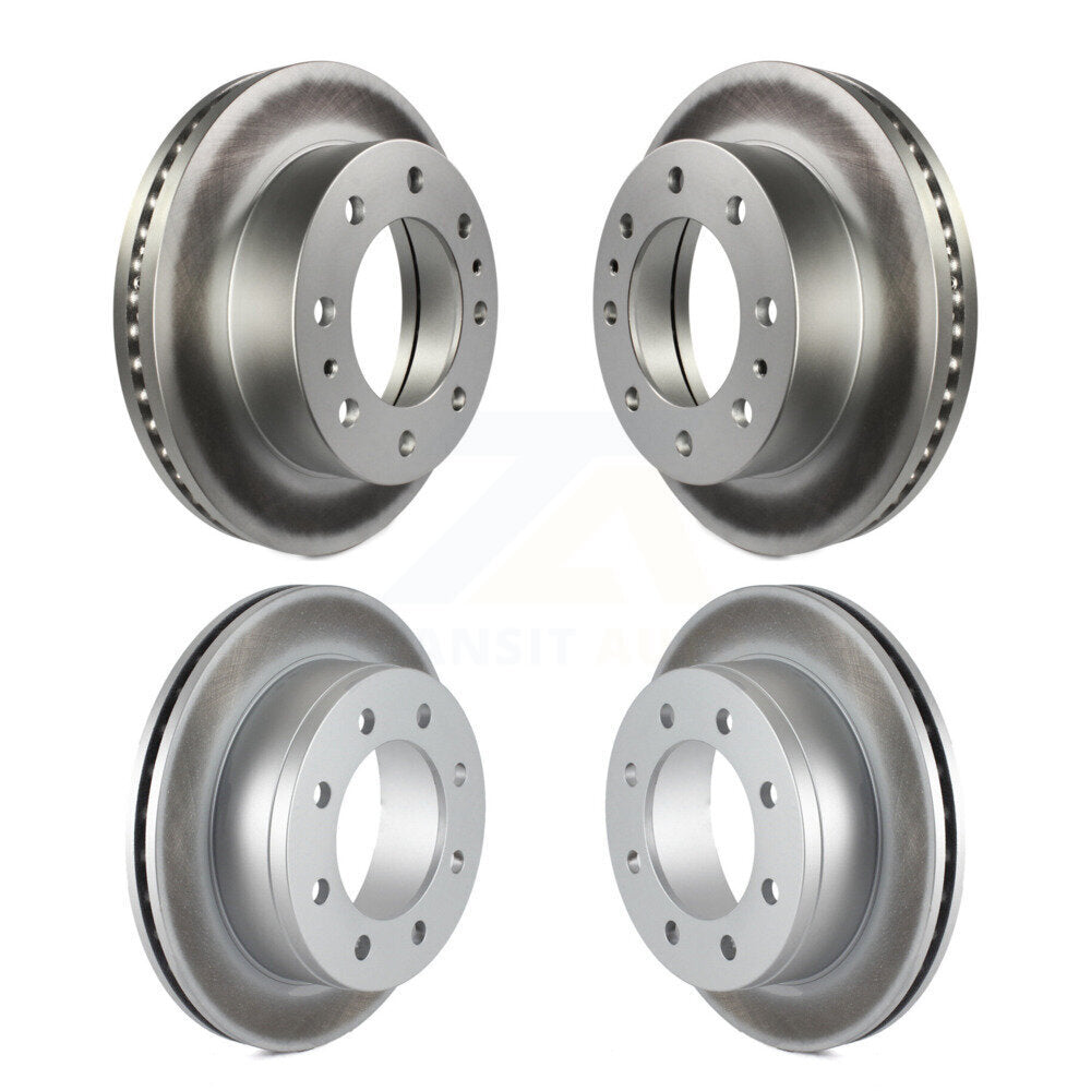 Coat Brake Rotors Front Rear Kit For Chevrolet Express 4500 3.20" Overall Height