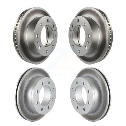 Coat Brake Rotors Front Rear Kit For Chevrolet Express 4500 3.20" Overall Height