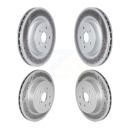 Coated Disc Brake Rotors Front Rear Kit For 2018-2020 Subaru WRX STI