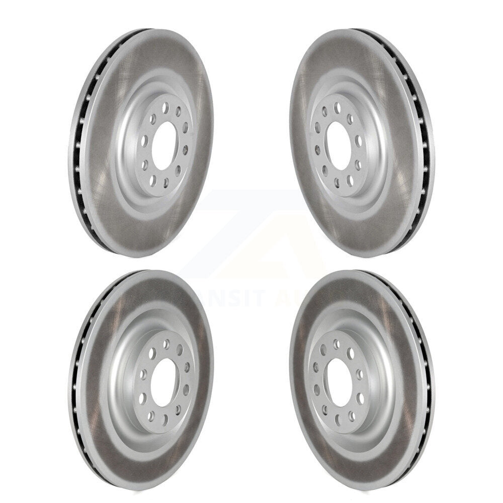Coated Disc Brake Rotors Front Rear Kit For Alfa Romeo Stelvio Giulia