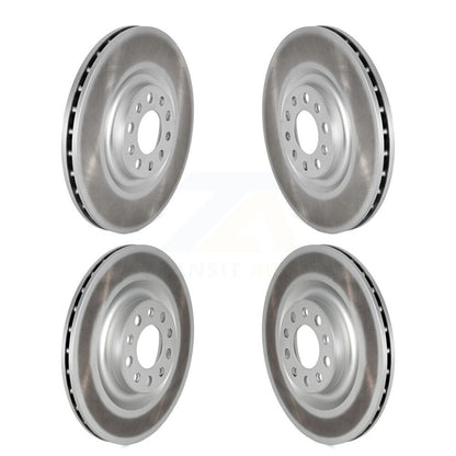 Coated Disc Brake Rotors Front Rear Kit For Alfa Romeo Stelvio Giulia
