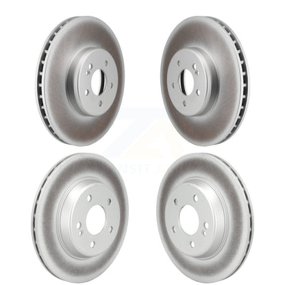 Coated Disc Brake Rotors Front Rear Kit For Mercedes-Benz C300 C400 C350e