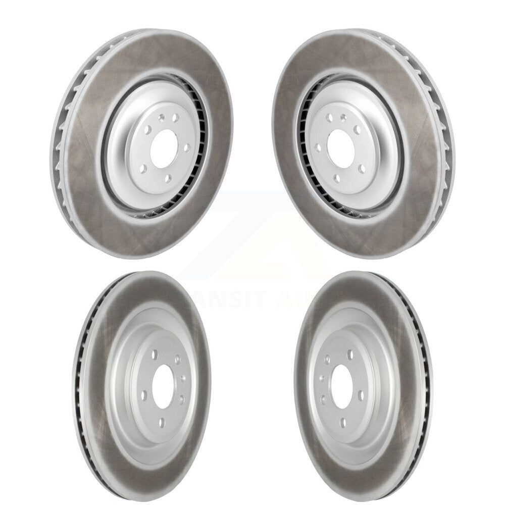 Coated Disc Brake Rotors Front Rear Kit For Audi S6 S7 S8