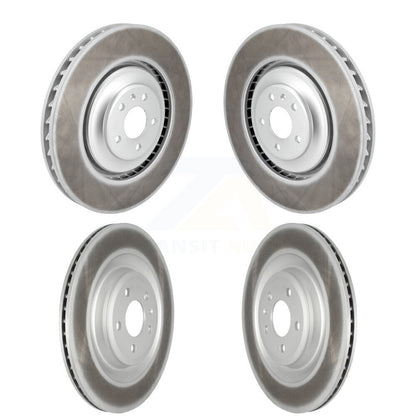 Coated Disc Brake Rotors Front Rear Kit For Audi S6 S7 S8