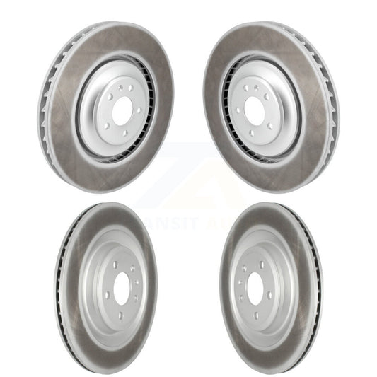 Coated Disc Brake Rotors Front Rear Kit For Audi S6 S7 S8