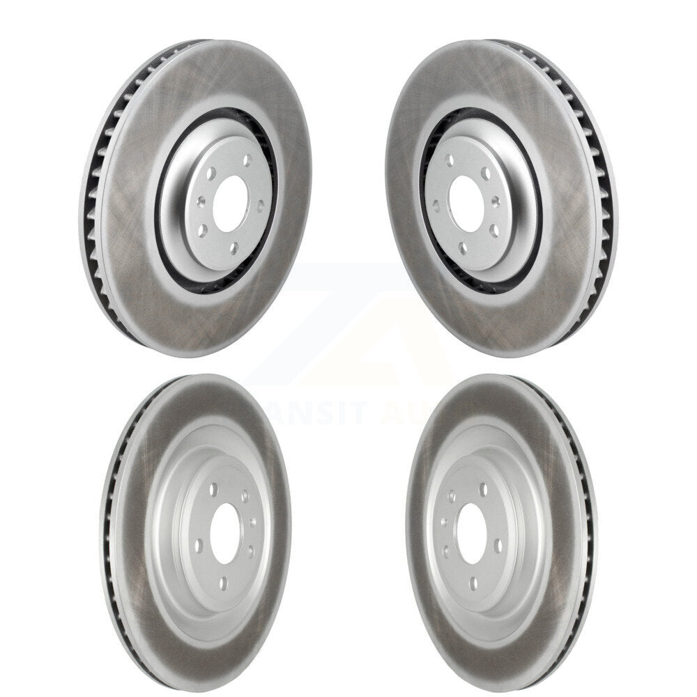 Coated Disc Brake Rotors Front Rear Kit For Audi A8 Quattro