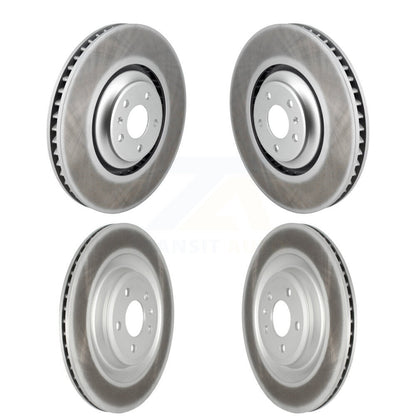 Coated Disc Brake Rotors Front Rear Kit For Audi A8 Quattro