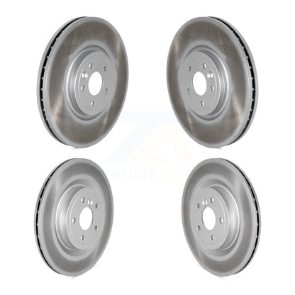 Coated Disc Brake Rotors Front Rear Kit For Jaguar XE XF