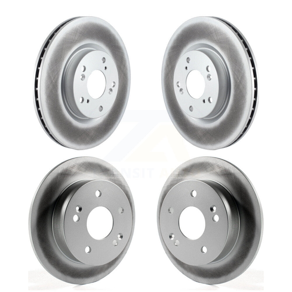 Coated Disc Brake Rotors Front Rear Kit For 2002-2006 Acura RSX Type-S